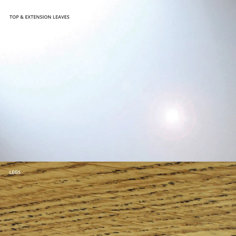 Mesa de comedor extensible hasta 280 cm en vidrio Made in Italy - Antimo Viadurini