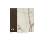 Mesa de comedor extensible hasta 280 o 298 cm con tablero de cerámica - Nomia Viadurini