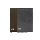 Mesa de comedor extensible hasta 280 o 298 cm con tablero de cerámica - Nomia Viadurini