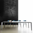 Mesa de comedor extensible hasta 290 cm en cristal Made in Italy - Polonio Viadurini