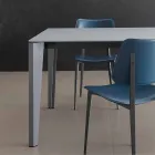 Mesa de comedor extensible hasta 290 cm en cristal Made in Italy - Polonio Viadurini
