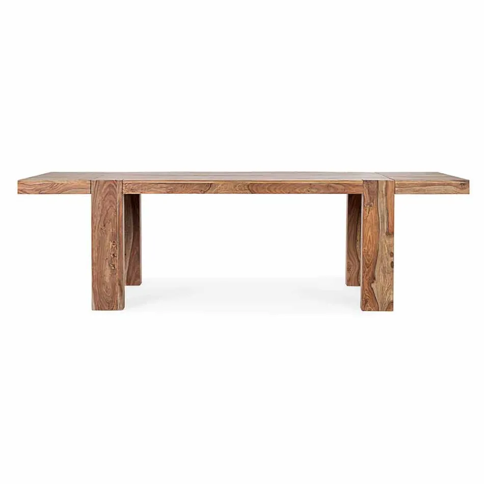 Homemotion Wood - Mesa de comedor extensible Bruce hasta 295 cm Viadurini