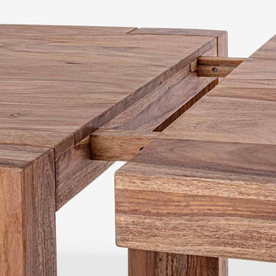 Homemotion Wood - Mesa de comedor extensible Bruce hasta 295 cm Viadurini