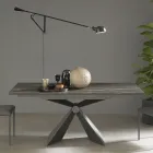 Mesa de comedor extensible hasta 298 cm en cerámica Made in Italy - Anaconda Viadurini