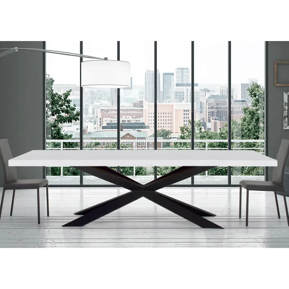 Mesa de Comedor Extensible hasta 300 cm en Laminado Made in Italy - Grotta Viadurini