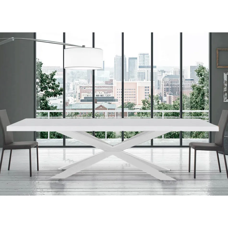 Mesa de Comedor Extensible hasta 300 cm en Laminado Made in Italy - Grotta Viadurini