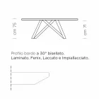 Mesa de comedor extensible hasta 300 cm en laminado Made in Italy - Settimmio Viadurini