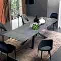 Mesa de comedor extensible hasta 300 cm en laminado Made in Italy - Settimmio