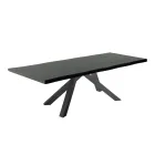 Mesa de Comedor Extensible hasta 300 cm en Madera Chapada - Settimmio Viadurini