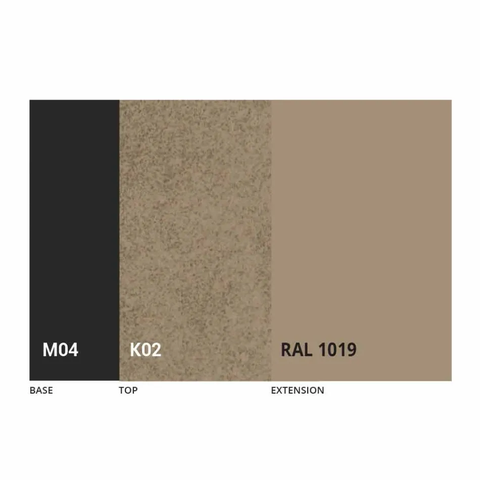 Mesa de comedor extensible hasta 310 cm en cerámica Made in Italy - Pitagora Viadurini