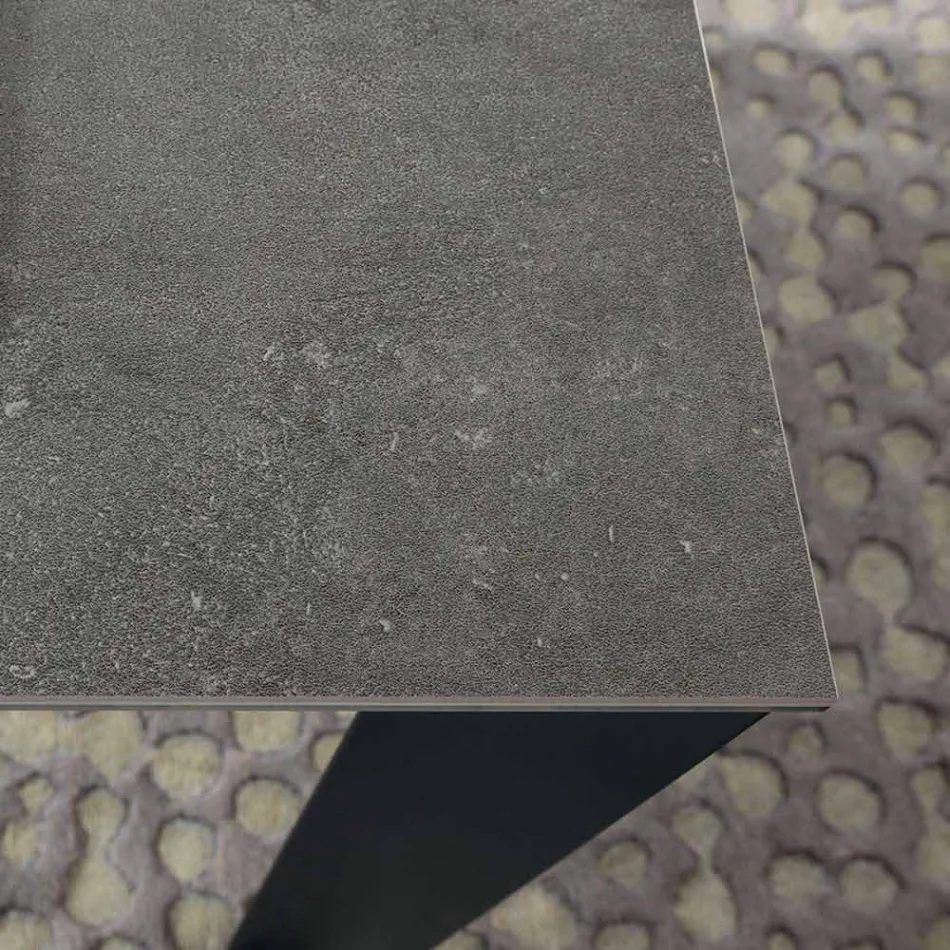 Mesa de comedor extensible hasta 310 cm en cerámica Made in Italy - Pitagora Viadurini