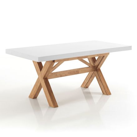 Mesa de comedor extensible hasta 315 cm en madera maciza - Massimo Viadurini