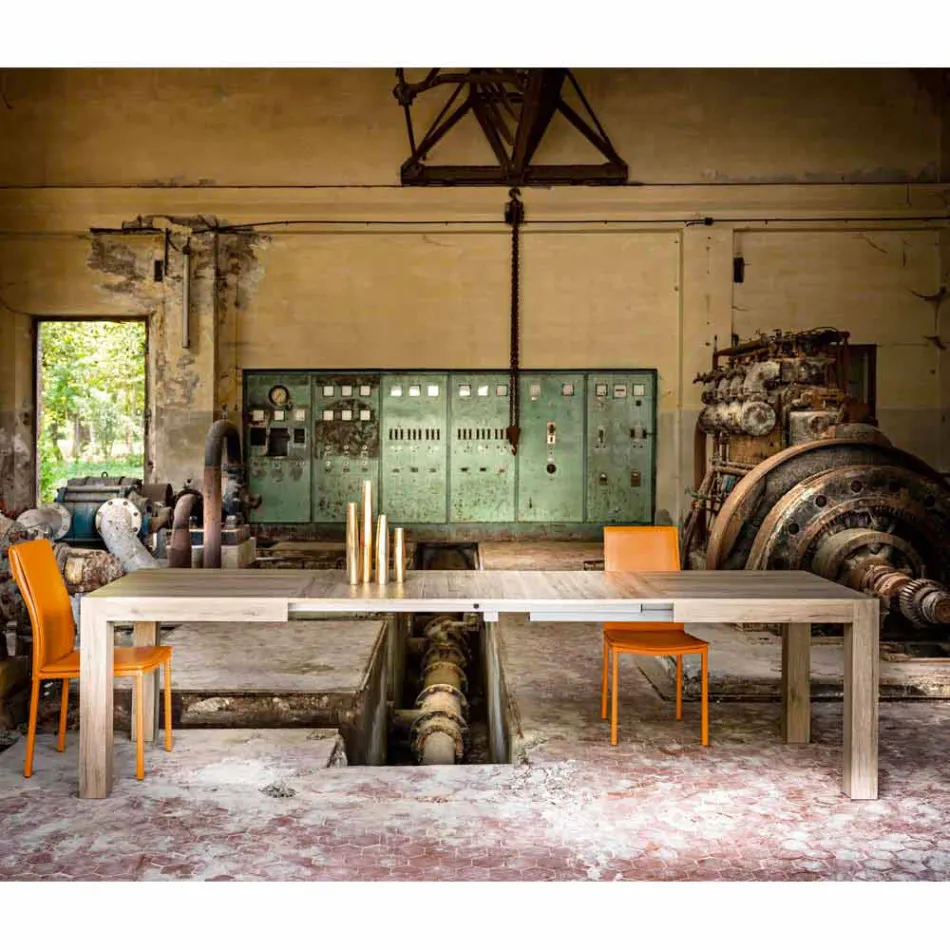 mesa de comedor extensible hasta 320 cm diseño moderno Oky Viadurini