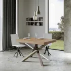 Mesa de Comedor Extensible hasta 440 cm de Diseño Made in Italy - Rally Viadurini