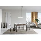 Mesa de Comedor Extensible hasta 440 cm en Madera y Hierro Made in Italy - Foxy Viadurini