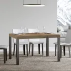 Mesa de Comedor Extensible hasta 440 cm en Madera y Hierro Made in Italy - Foxy Viadurini