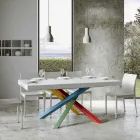 Mesa de comedor extensible hasta 440 cm con tapa de madera Made in Italy - Boan Viadurini