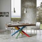 Mesa de comedor extensible hasta 440 cm con tapa de madera Made in Italy - Boan Viadurini