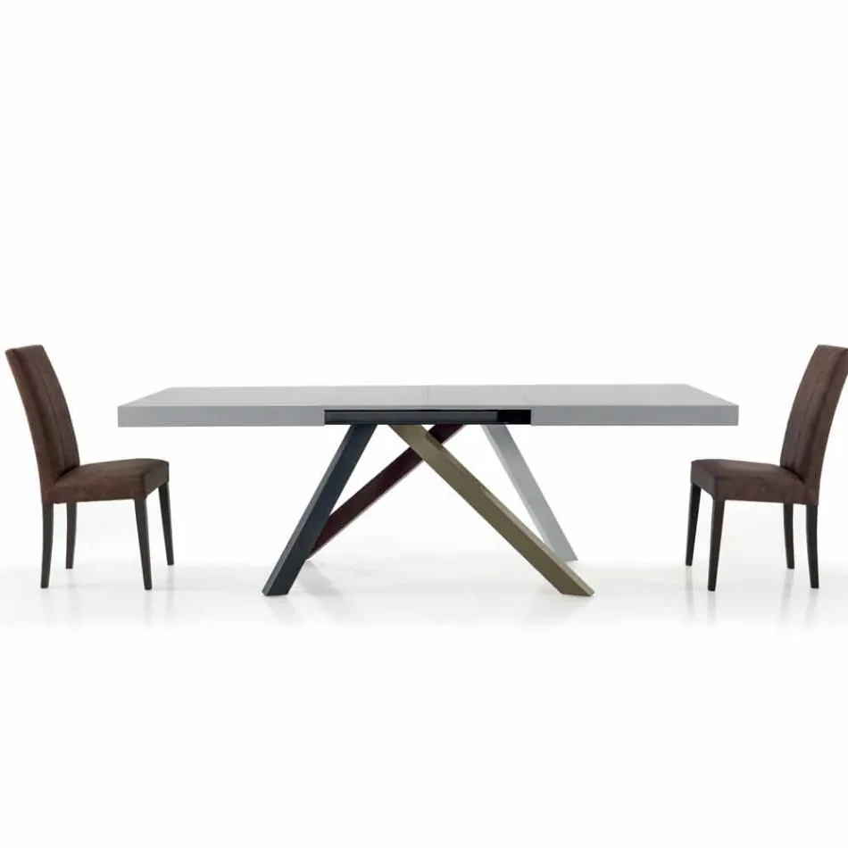 Mesa de comedor extensible hasta 450 cm en laminado Made in Italy - Salentino Viadurini