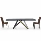 Mesa de comedor extensible hasta 450 cm en laminado Made in Italy - Salentino Viadurini