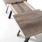 Mesa de comedor extensible hasta 500 cm con tapa de melamina - Raimondo Viadurini