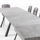 Mesa de comedor extensible hasta 500 cm con tapa de melamina - Raimondo Viadurini
