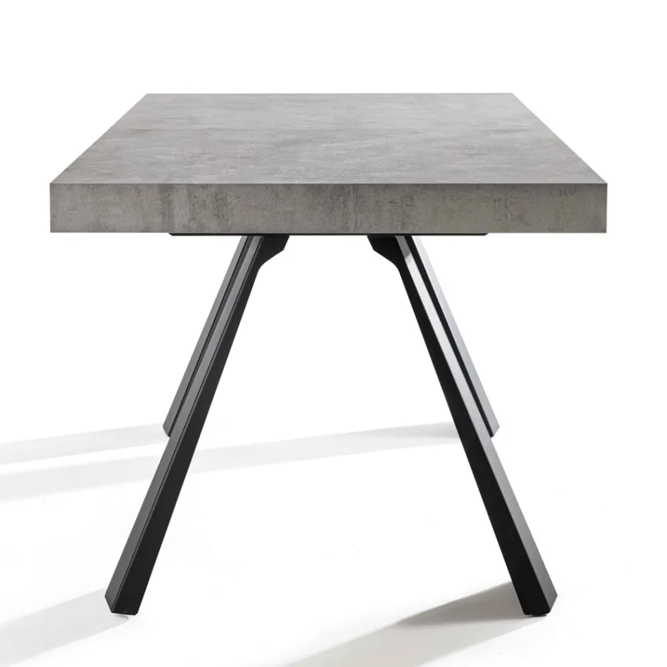 Mesa de comedor extensible hasta 500 cm con tapa de melamina - Raimondo Viadurini