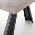 Mesa de comedor extensible hasta 500 cm con tapa de melamina - Raimondo Viadurini