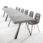 Mesa de comedor extensible hasta 500 cm con tapa de melamina - Raimondo Viadurini