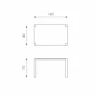 Mesa extensible de madera de roble Fedro, fabricada en Italia Viadurini