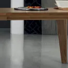 Mesa de comedor extensible en chapa de madera varios acabados - Gerry Viadurini
