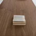 Mesa de comedor extensible en chapa de madera varios acabados - Gerry Viadurini