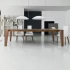 Mesa de comedor extensible en chapa de madera varios acabados - Gerry Viadurini