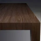 Mesa de comedor extensible en madera de melamina hecha en Italia, Oky Viadurini