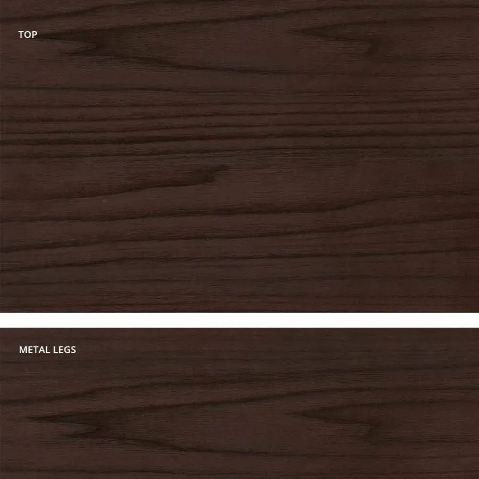 Mesa de comedor extensible en madera de melamina hecha en Italia, Oky Viadurini