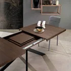 Mesa de comedor extensible en melamina hecha en Italia, Dionigi Viadurini