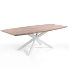 Mesa de Comedor Extensible en Metal y MDF - Iridio Viadurini