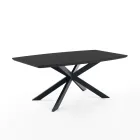 Mesa de Comedor Extensible en Metal y MDF - Iridio Viadurini