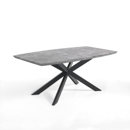 Mesa de Comedor Extensible en Metal y MDF - Iridium Viadurini