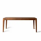 Mesa de comedor extensible madera nogal natural moderno diseño Sanni Viadurini