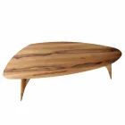 Mesa de comedor artesanal en madera maciza de nogal Made in Italy - Nocino Viadurini