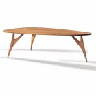 Mesa de comedor artesanal en madera maciza de nogal Made in Italy - Nocino Viadurini