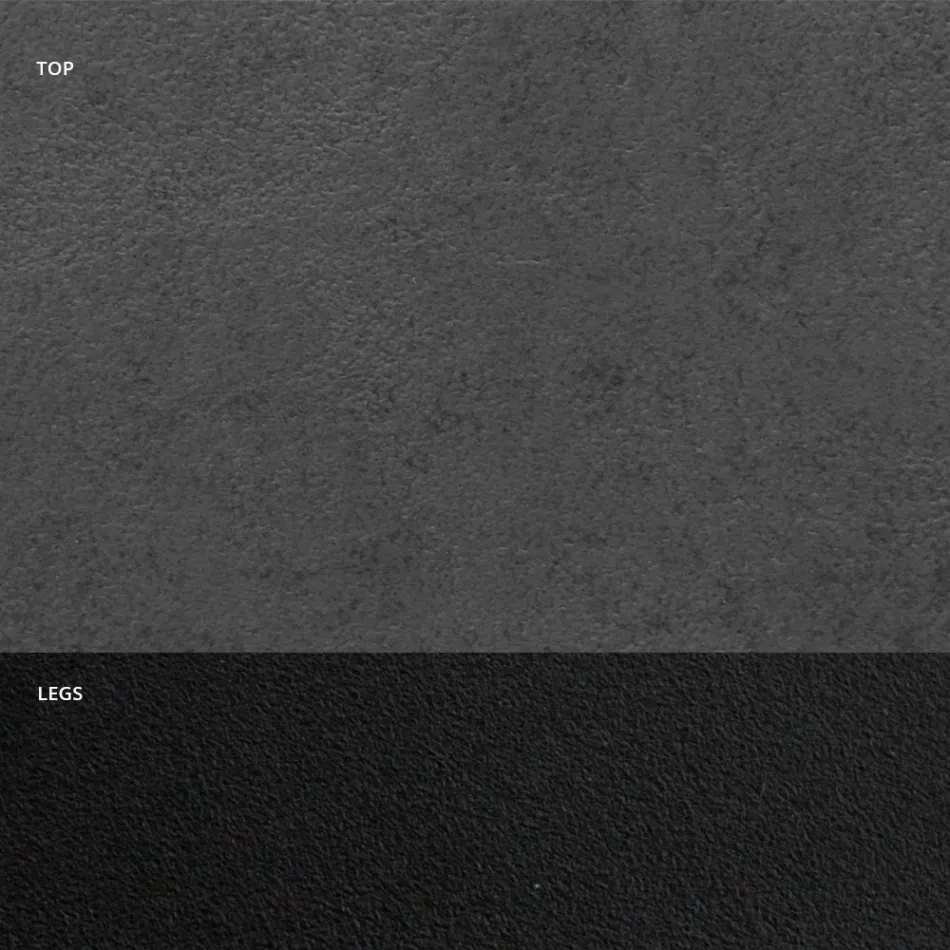 Mesa de comedor con tapa de barril en laminado HPL Made in Italy - Grotta Viadurini