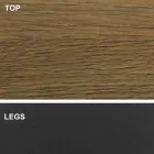 Mesa de comedor con tapa en forma de barril en laminado HPL Made in Italy - Settimmio Viadurini