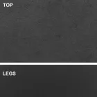 Mesa de comedor con tapa en forma de barril en laminado HPL Made in Italy - Settimmio Viadurini