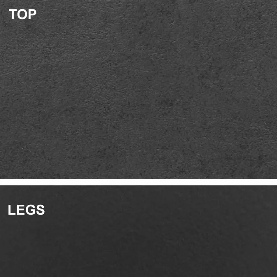 Mesa de comedor con tapa en forma de barril en laminado HPL Made in Italy - Settimmio Viadurini