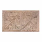 Mesa de comedor Homemotion con tablero y patas en madera de olmo - Olmo Viadurini