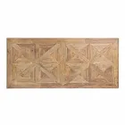 Mesa de comedor Homemotion con tablero y patas en madera de olmo - Olmo Viadurini