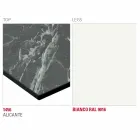 Mesa de comedor con tapa de Hpl y base de metal Made in Italy - Aresto Viadurini