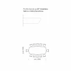 Mesa de comedor con tablero en fino hipermármol Made in Italy - Settimmio Viadurini